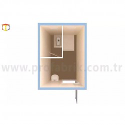WC / Duş Konteyner PKW 01 Konteyner  WC / Duş Konteyner PKW 01 Konteyner
