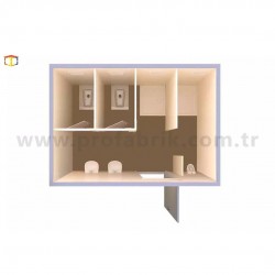WC / Duş Konteyner PKW 04 Konteyner  WC / Duş Konteyner PKW 04 Konteyner