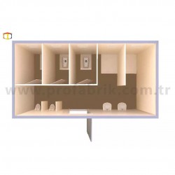 WC / Duş Konteyner PKW 06 Konteyner WC / Duş Konteyner PKW 06 Konteyner