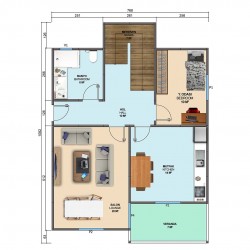 Şakayık Çift Katlı Prefabrik Ev 153m² Şakayık Çift Katlı Prefabrik Ev 153m²