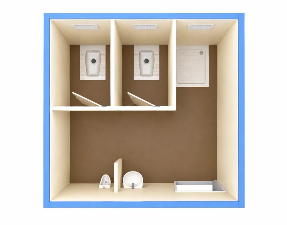 WC / Duş Konteyner PKW 03 Konteyner