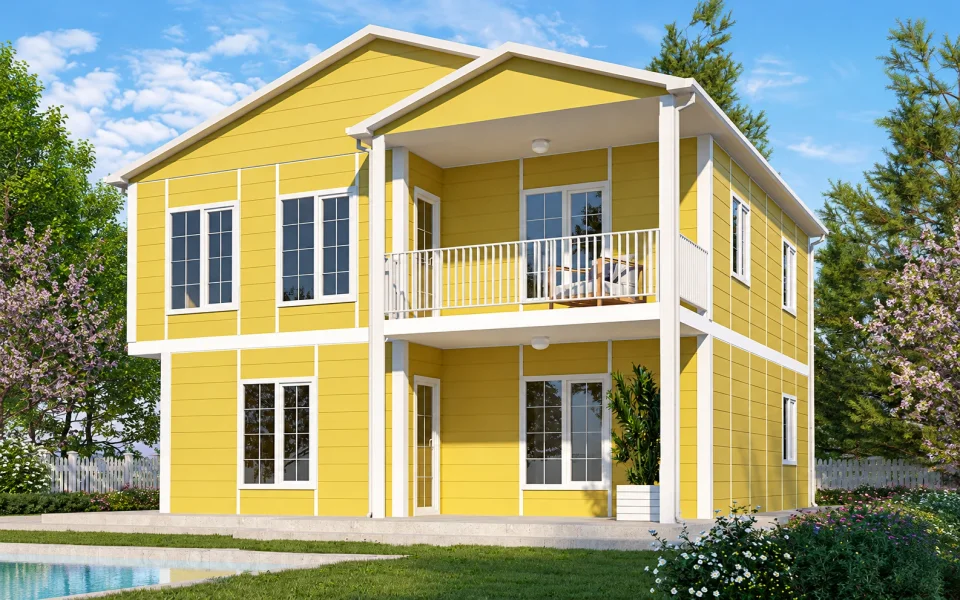 Şakayık Çift Katlı Prefabrik Ev 153m²
