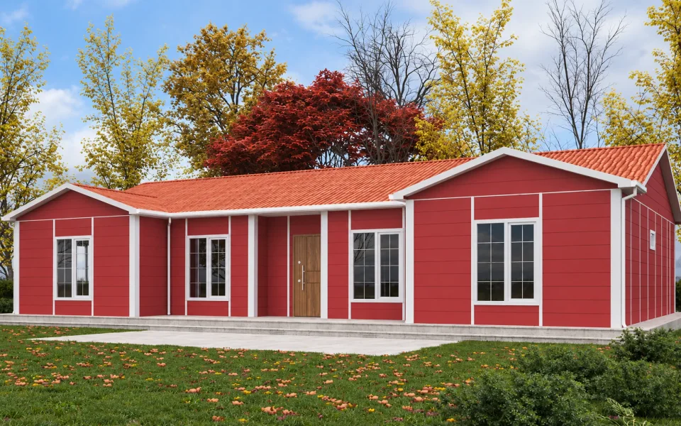 Karanfil Tek Katlı Prefabrik Ev 129m²