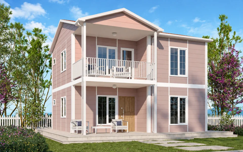 Sümbül Çift Katlı Prefabrik Ev 106m²