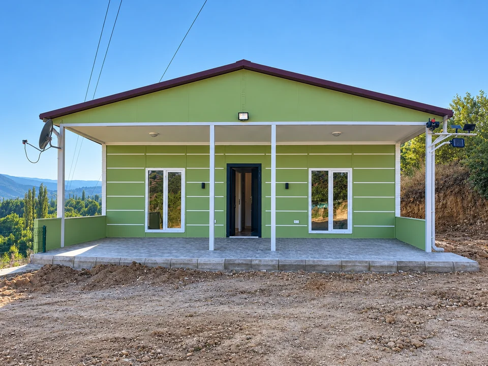 Verandalı Prefabrik Konut 09