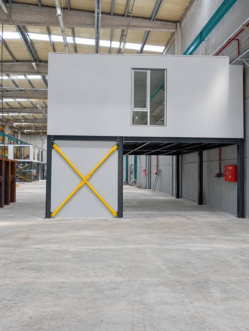 Fabrika içi modüler ofis — Proje fotoğrafı