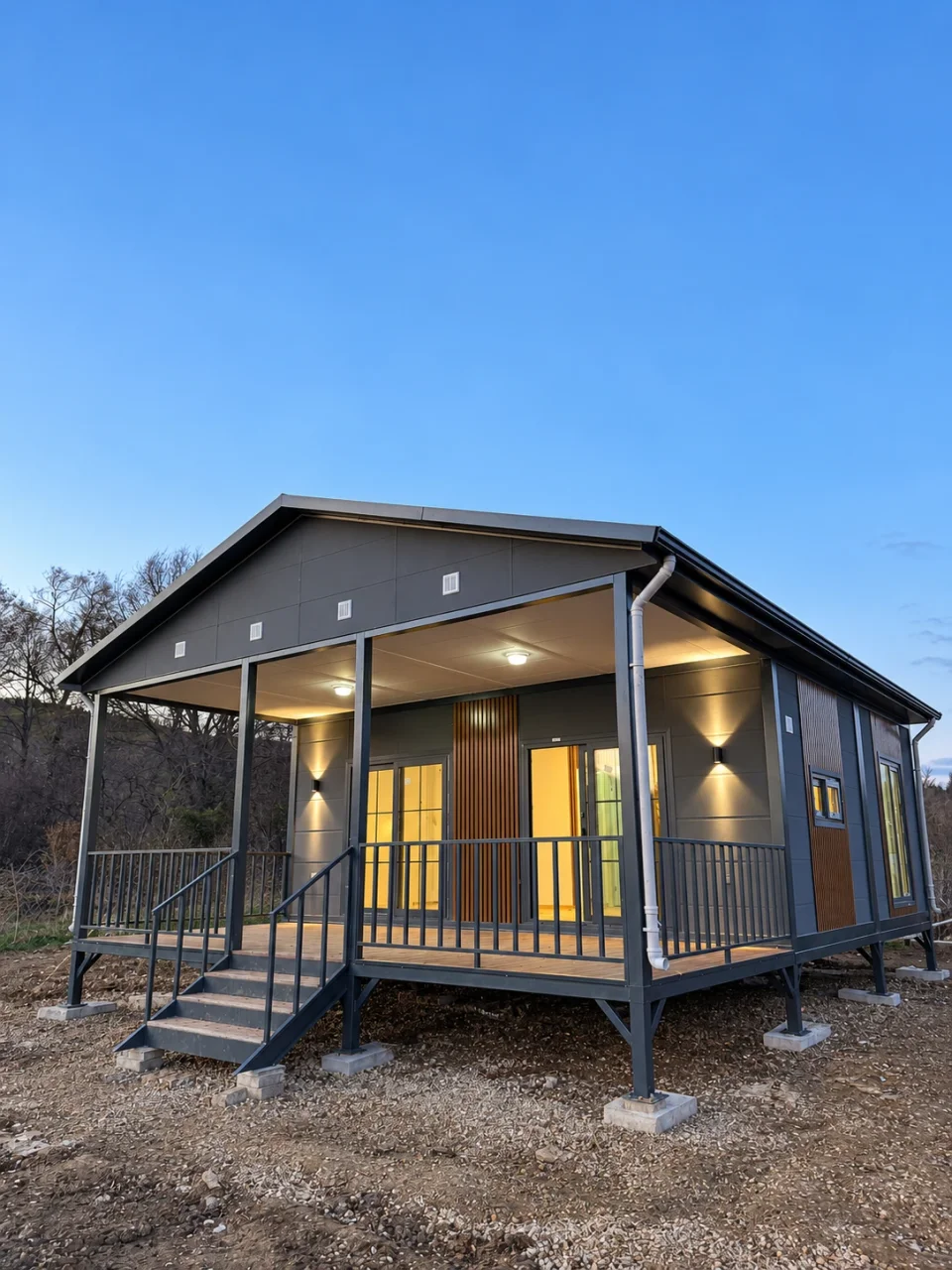 Verandalı Modüler Konut 01