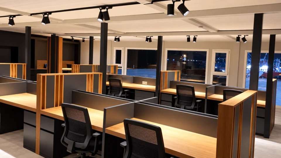 İki katlı modüler ofis — Proje fotoğrafı