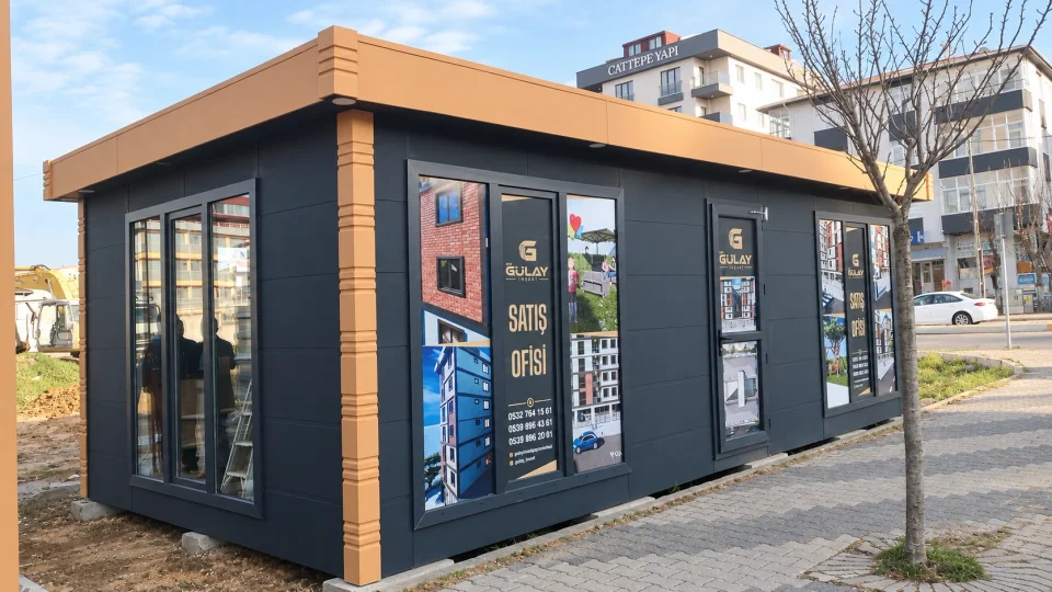 Modüler satış ofisi — Proje fotoğrafı