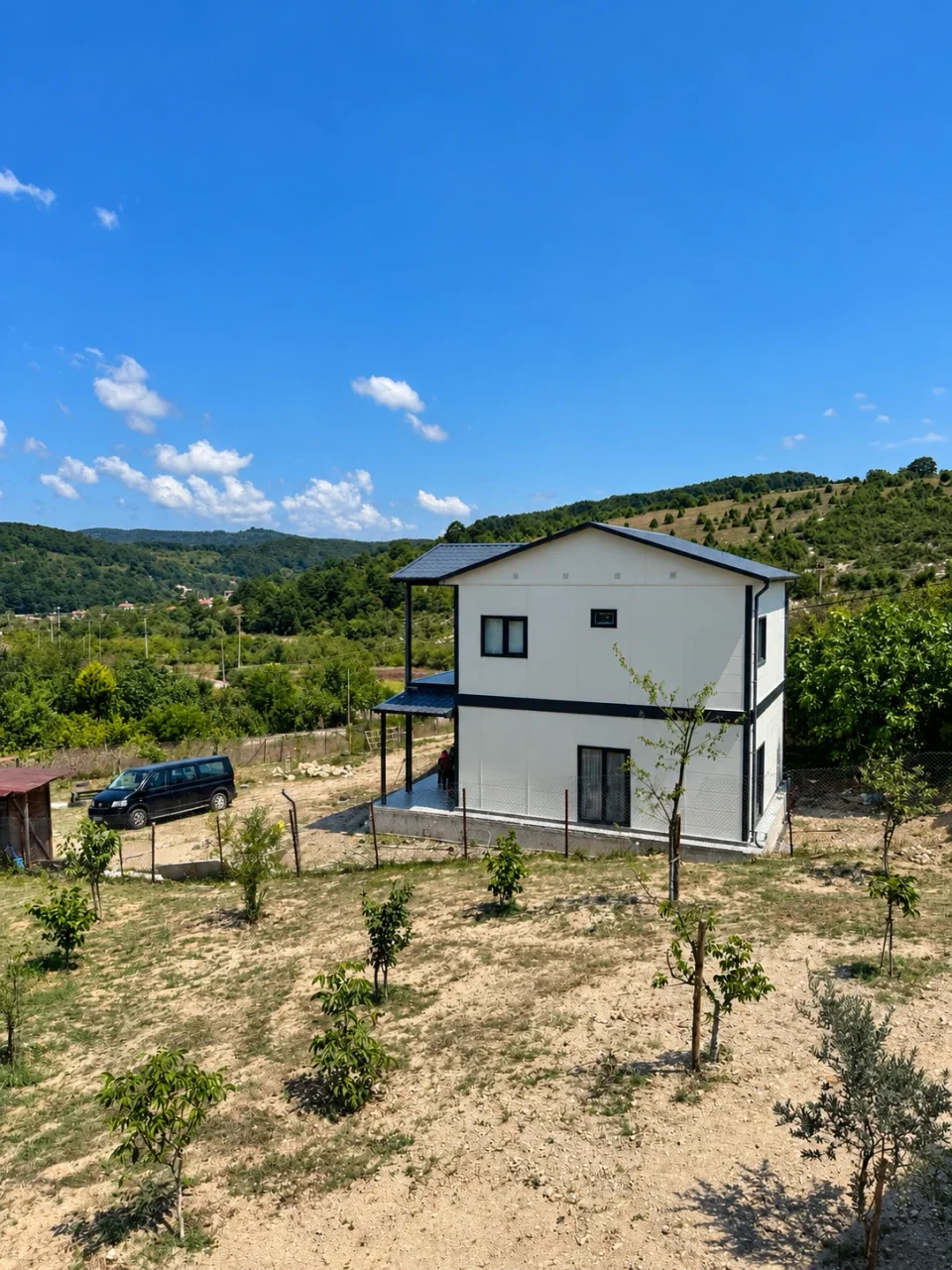İki Katlı Verandalı Prefabrik Konut 03 — Proje fotoğrafı