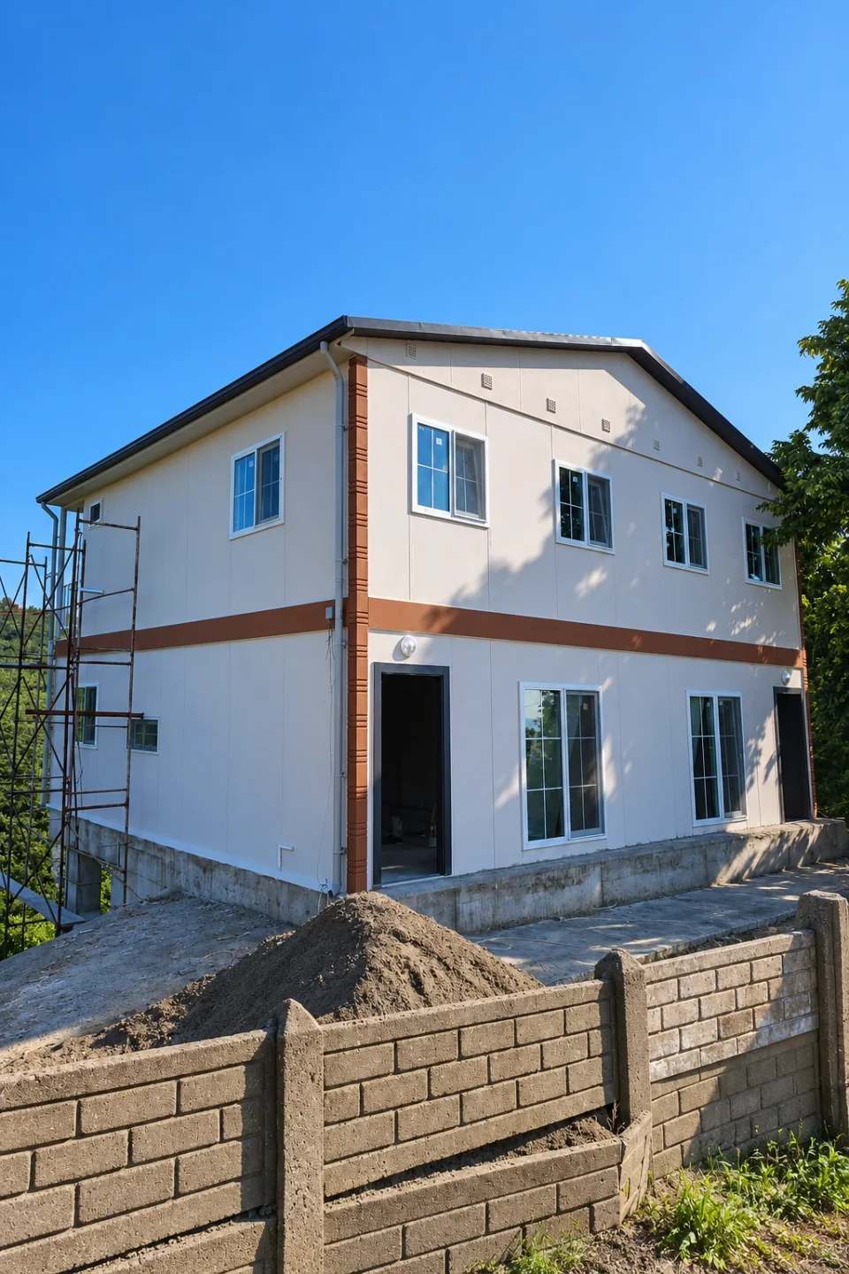 İki Katlı Prefabrik Konut — Proje fotoğrafı