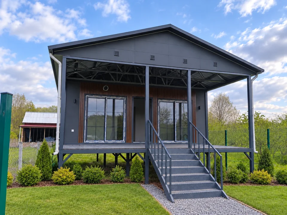 Verandalı Modüler Konut 63 m² · Tip D