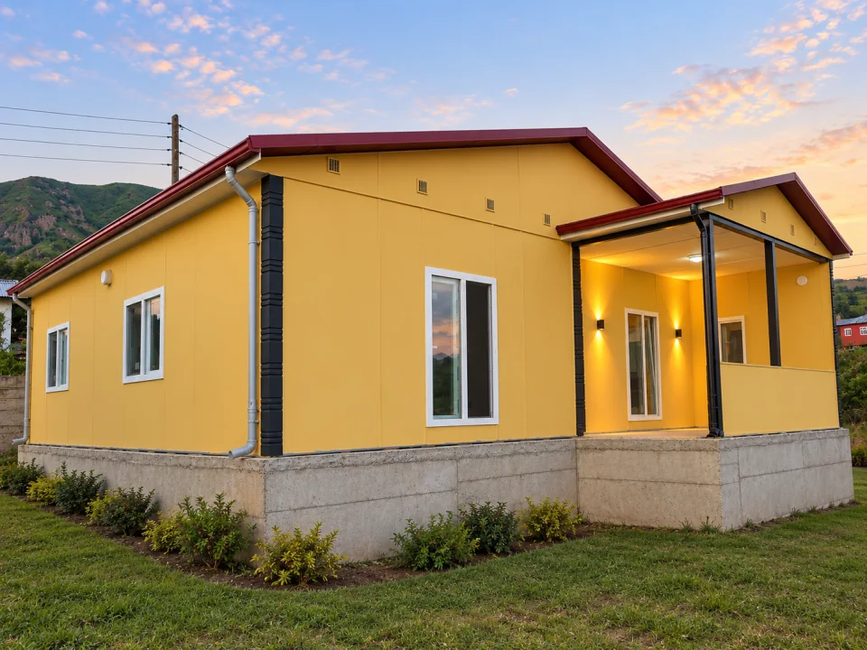 Verandalı Prefabrik Konut 100 m²