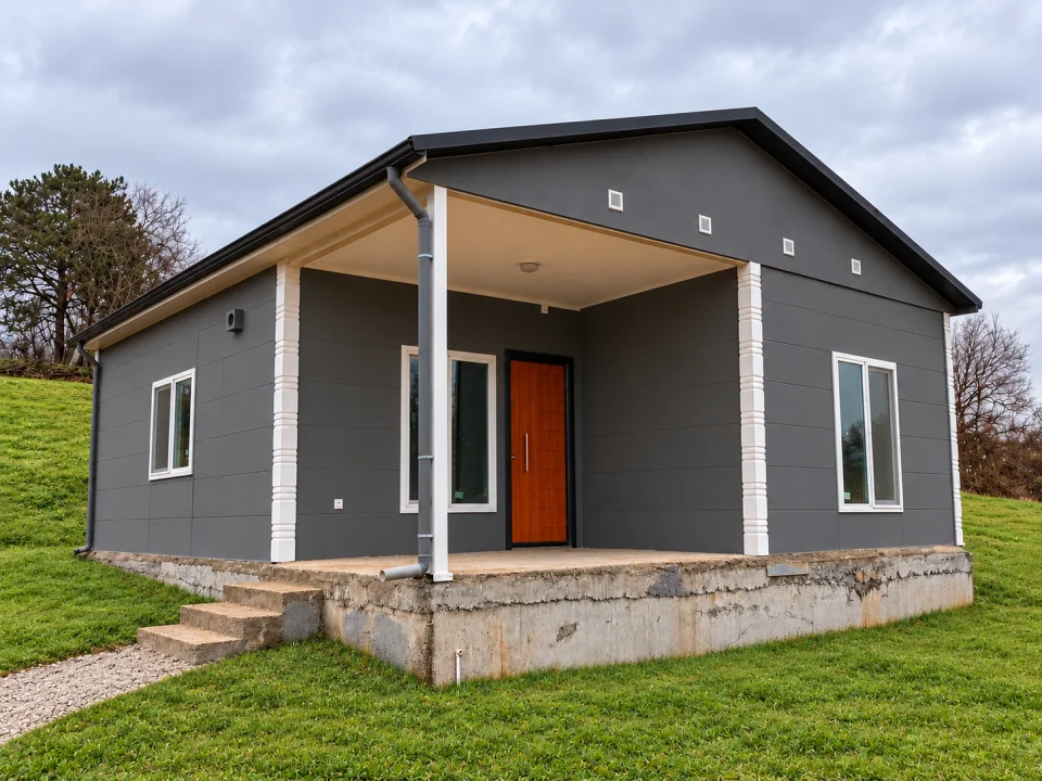 Verandalı Prefabrik Konut 65 m²