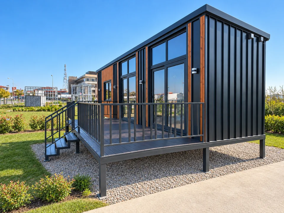 Verandalı Premium Tiny House 25 m² · Veranda 14,5 m²
