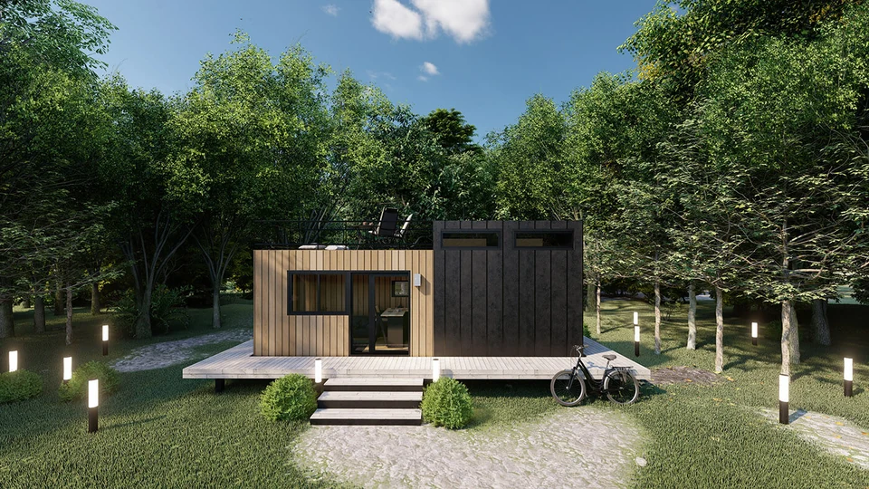 Tiny House 004 — Dış cephe görünümü 3