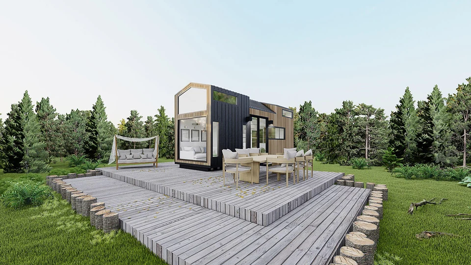 Tiny House 001 — Dış cephe görünümü 13
