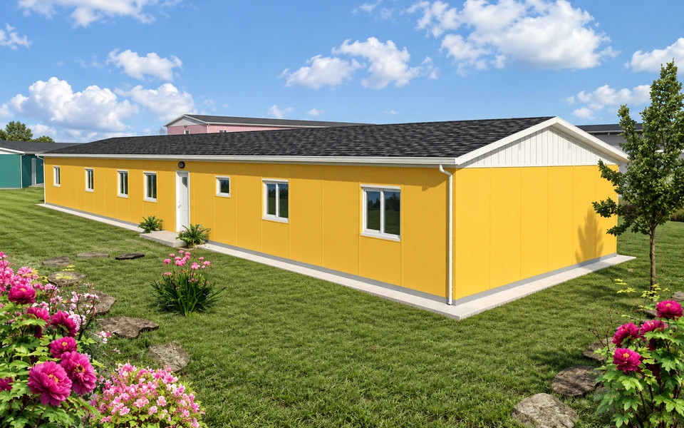 Сборное общественное здание 204 m² — Вид здания